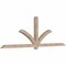 Ekena Millwork Redmond Smooth Timber Gable Bracket, Douglas Fir, 108"W x 36"H x 3 1/2"D x 3 1/2"F, 8/12 Pitch GBW108X36X0404RED00SDF - alternate 3